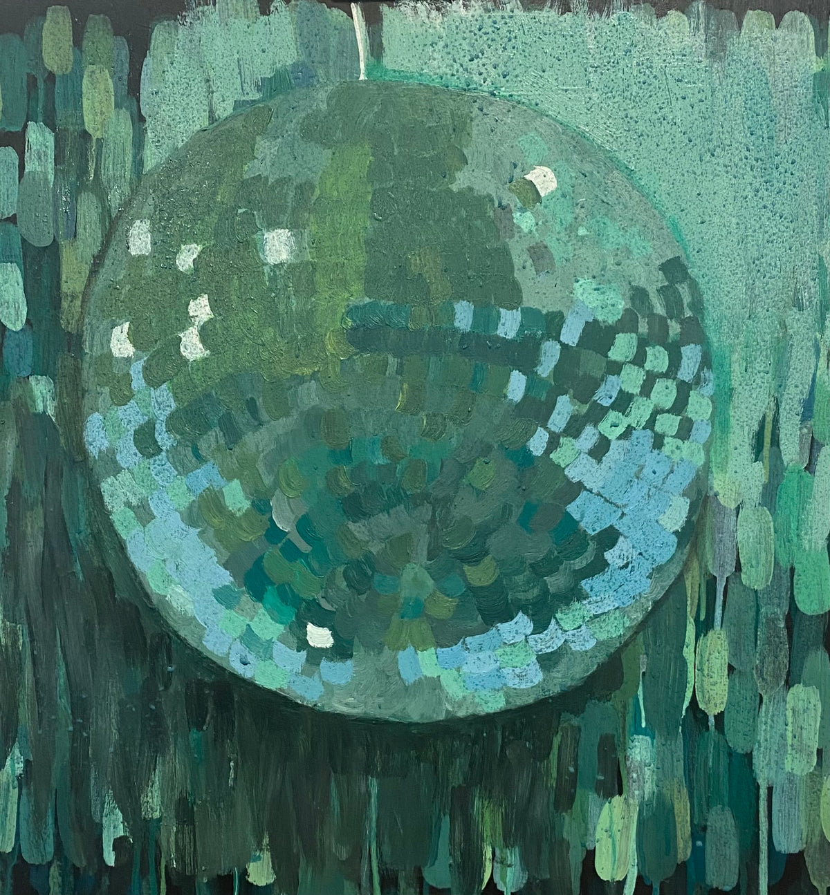 Original Disco Ball Painting