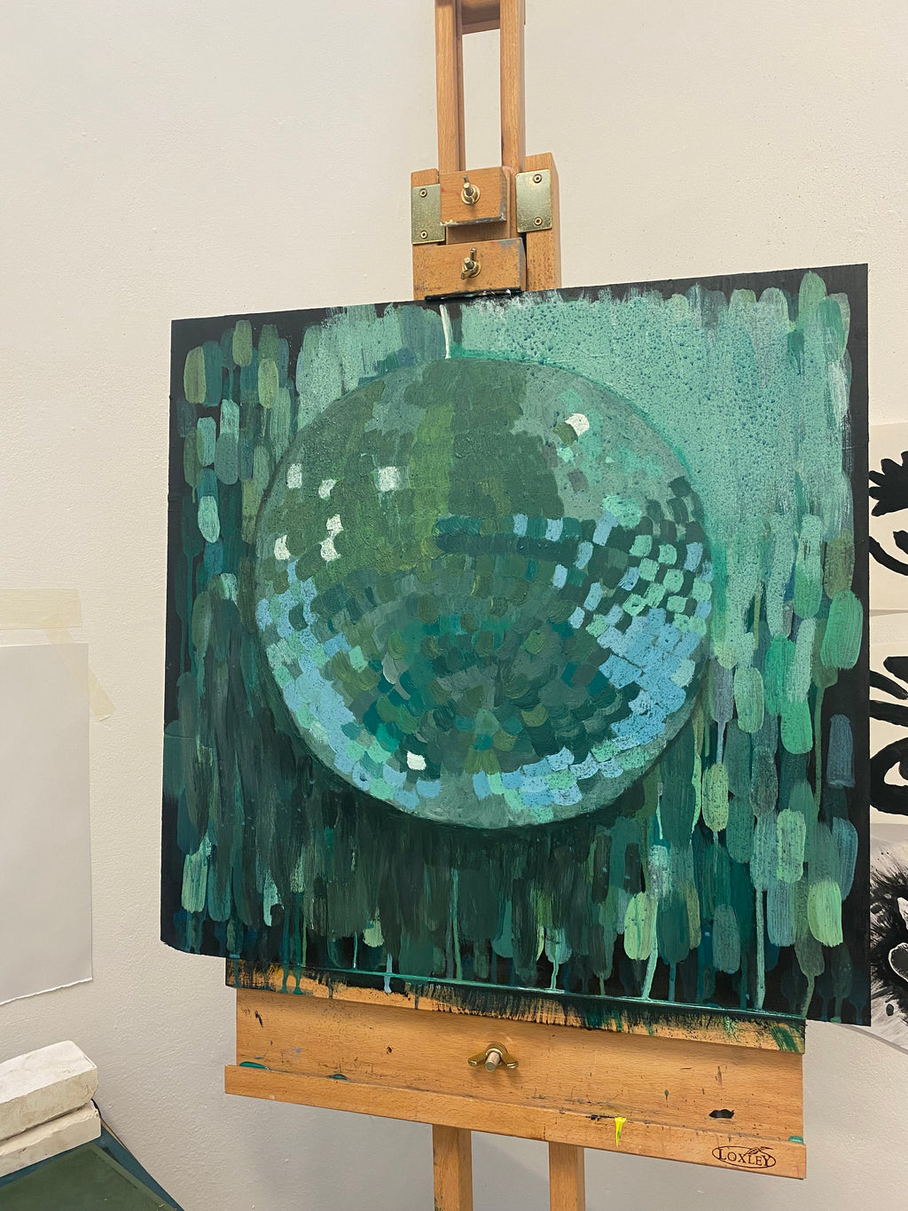 Original Disco Ball Painting